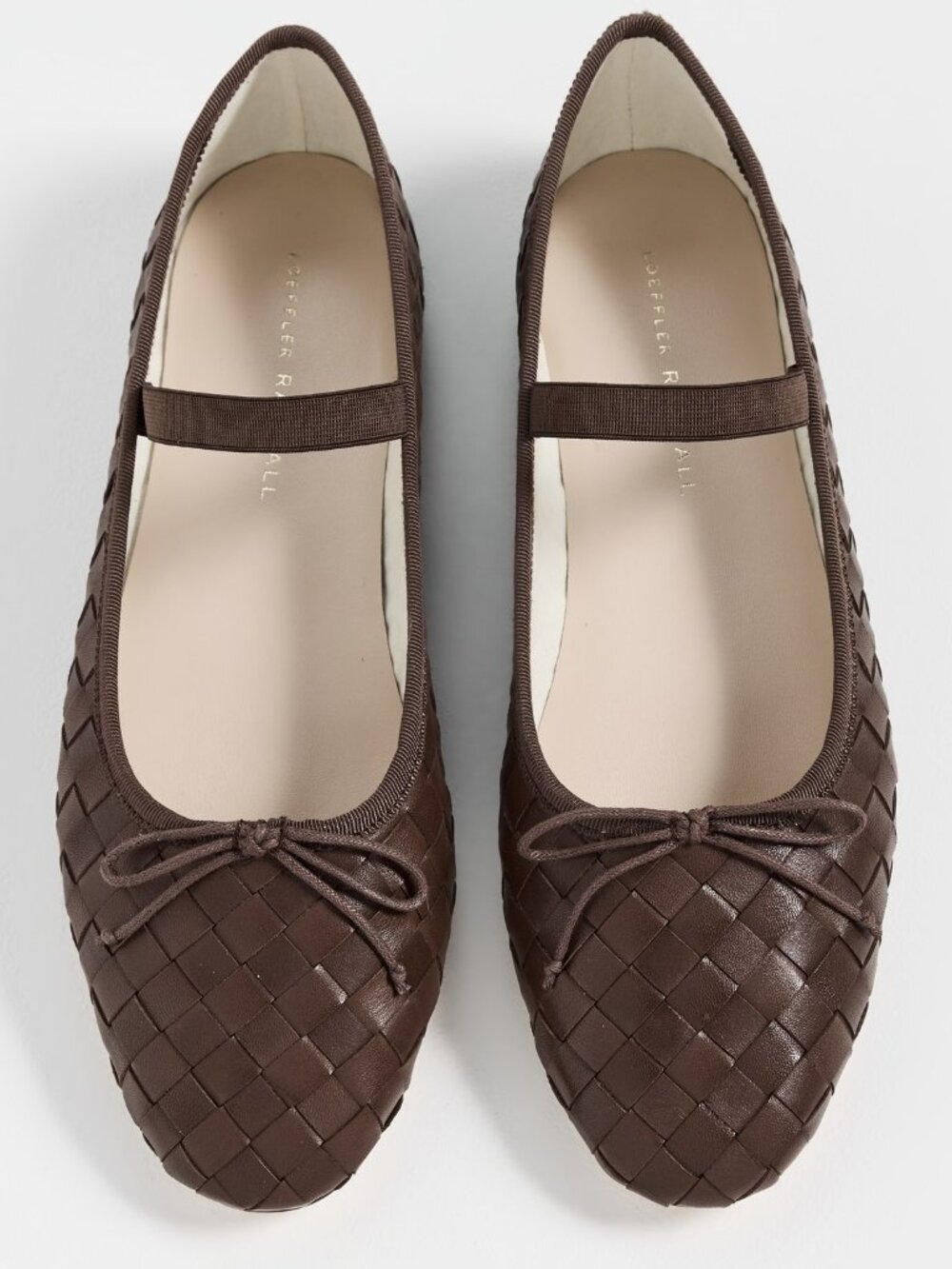 NEW Loeffler Randall size 6 Leonie Espresso Woven Ballet Flat